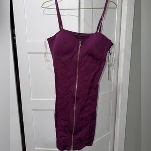 Haute Monde Figured Midi Dress with Front Zip